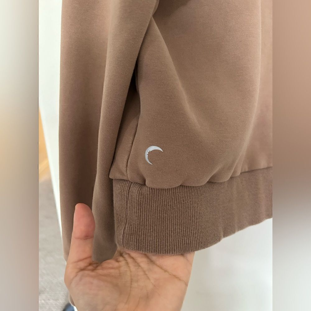 ZYIA Tan Quarter-Zip Sweatshirt - Picture 12 of 14